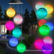 Solar Color Changing Ball Wind Chimes for Party